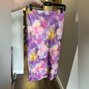 Urban Outfitters Silk Maxi Skirt